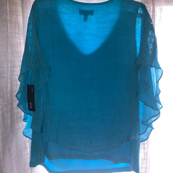 ABG Women’s 1X Turquoise shirt brand new with tags - Picture 3 of 5